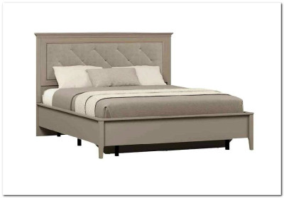 Кровать с мягким элементом Classic LOZ180x200 глиняный серый BRW