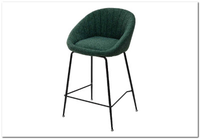 Полубарный стул ATLAS 9105-17 изумруд  (H=65cm)