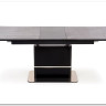Стол обеденный Halmar MARTIN 160 раскладной (темно-серый/черный)