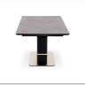 Стол обеденный Halmar MARTIN 160 раскладной (темно-серый/черный)