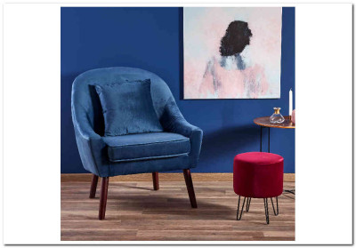 Кресло OPALE  Halmar (темно-синий)