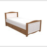 Кровать с ящиком Милано(массив) по цене 34 376 руб. в магазине Другая мебель в Воронеже