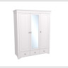 Шкаф 3х дверный  Бейли (массив) с зеркалом по цене 69 397 руб. в магазине Другая мебель в Воронеже
