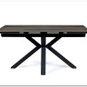 Стол обеденный Signal COLUMBUS Ceramic 160 раскладной (эффект дерева/черный)