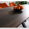 Стол обеденный Signal COLUMBUS Ceramic 160 раскладной (эффект дерева/черный)